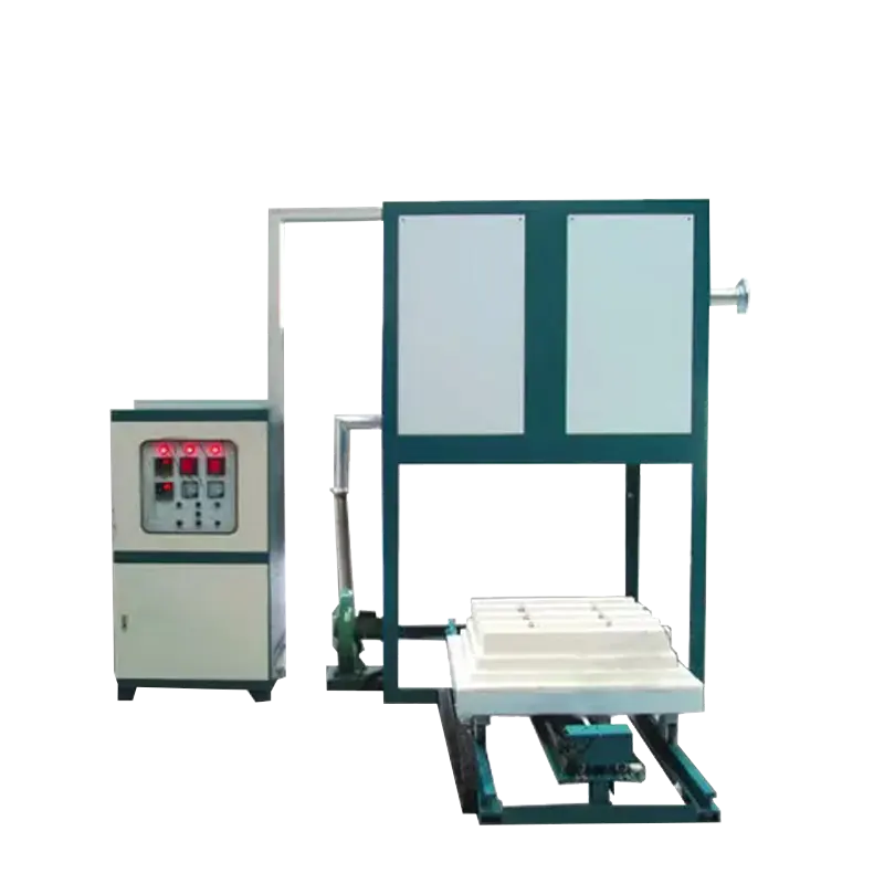 Temperature rising and falling dual-control lifting furnace