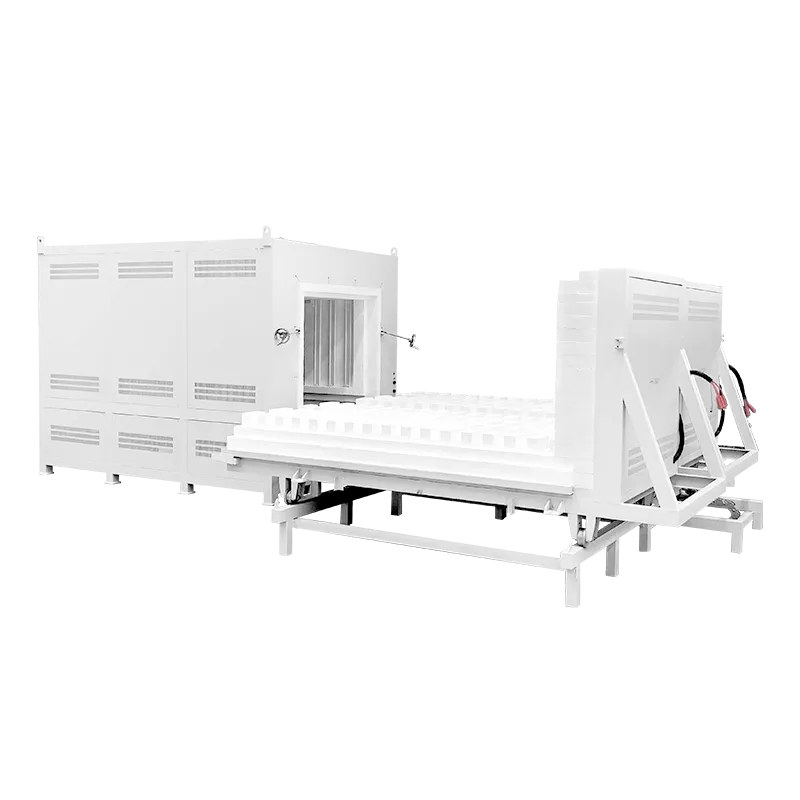 trolley furnace with double material platforms