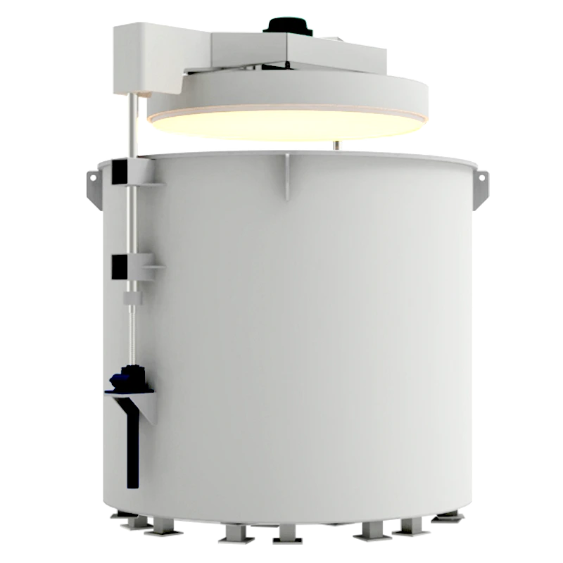 Multi-point temperature control well-type furnace